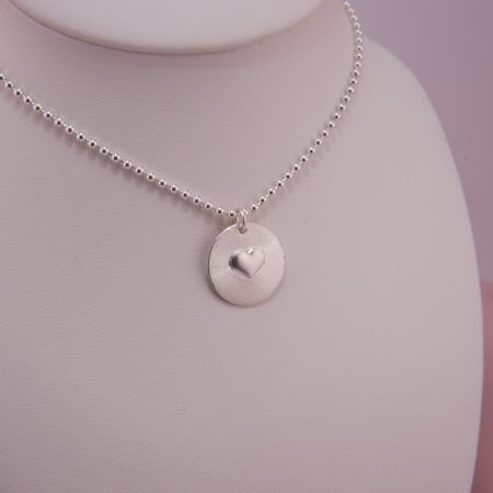 Herz Anhänger mit Kugelkette